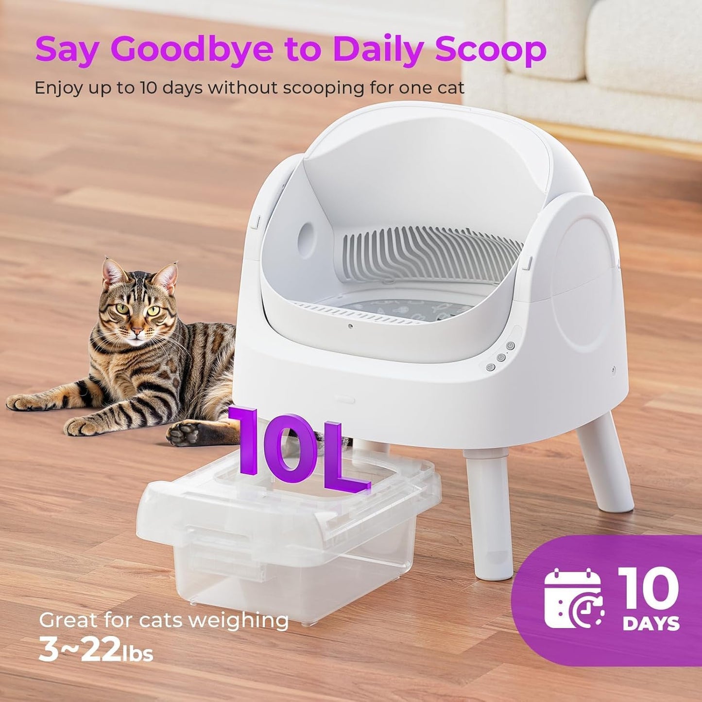 EffortlessClean Cat Litter Box™